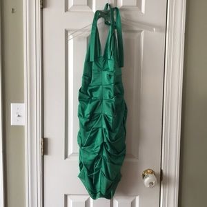 BCBG Maxazria green cocktail fitted dress size 8